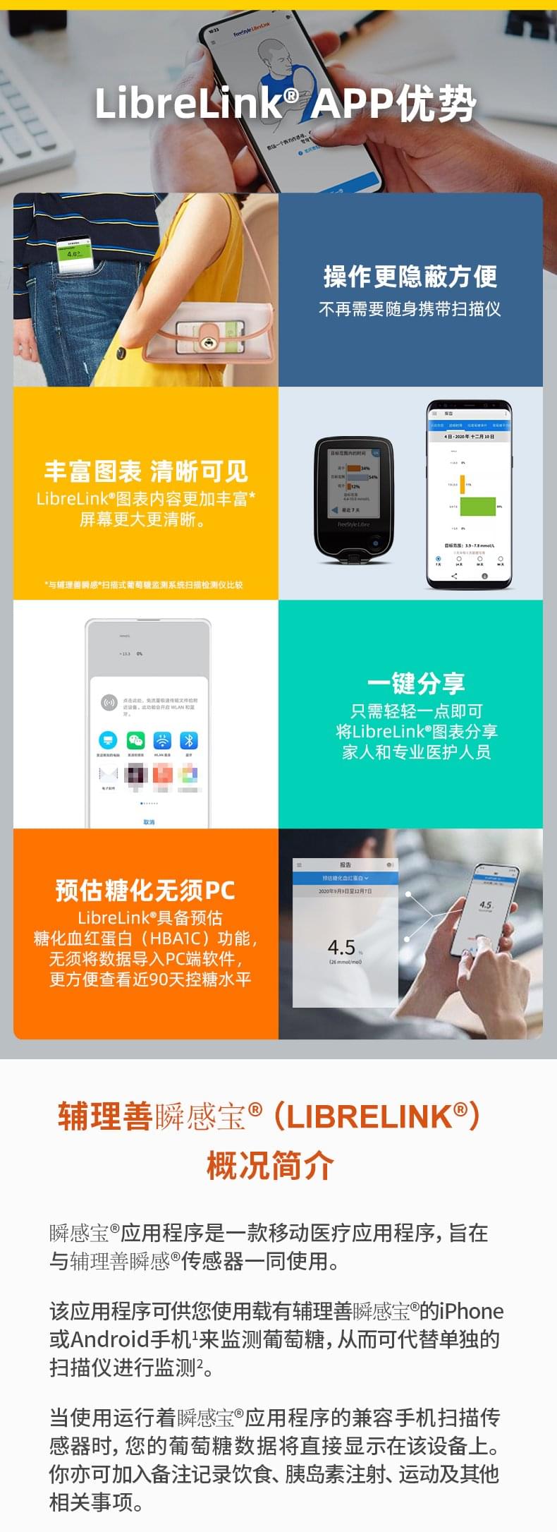 雅培辅理善瞬感动态血糖监测传感器